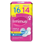 Absorvente Externo Intimus Tripla Proteção Suave com Abas - Leve 16 Pague 14