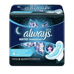 Absorvente Externo Always Noites Tranquilas Seca com Abas C/8 Unidades