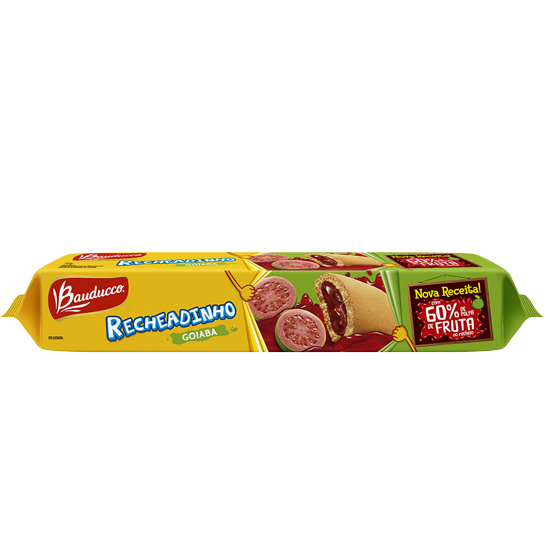Biscoito Bauducco Recheadinho Goiaba 112g Biscoito Recheadinho Sabor Goiaba Bauducco 112g - Imagem 1