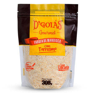 Farofa de Mandioca Com Torresmo Gourmet D'Goiás 300g