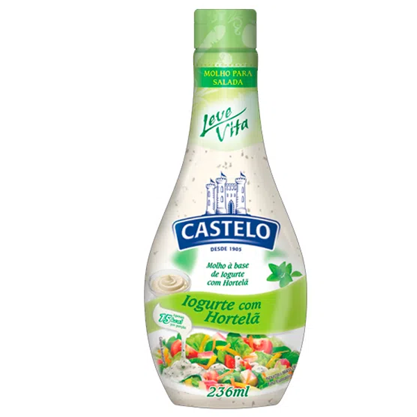 Molho Castelo Iogurte com Hortela Molho Para Salada Castelo Iogurte com Hortelã 236ml - Imagem 1