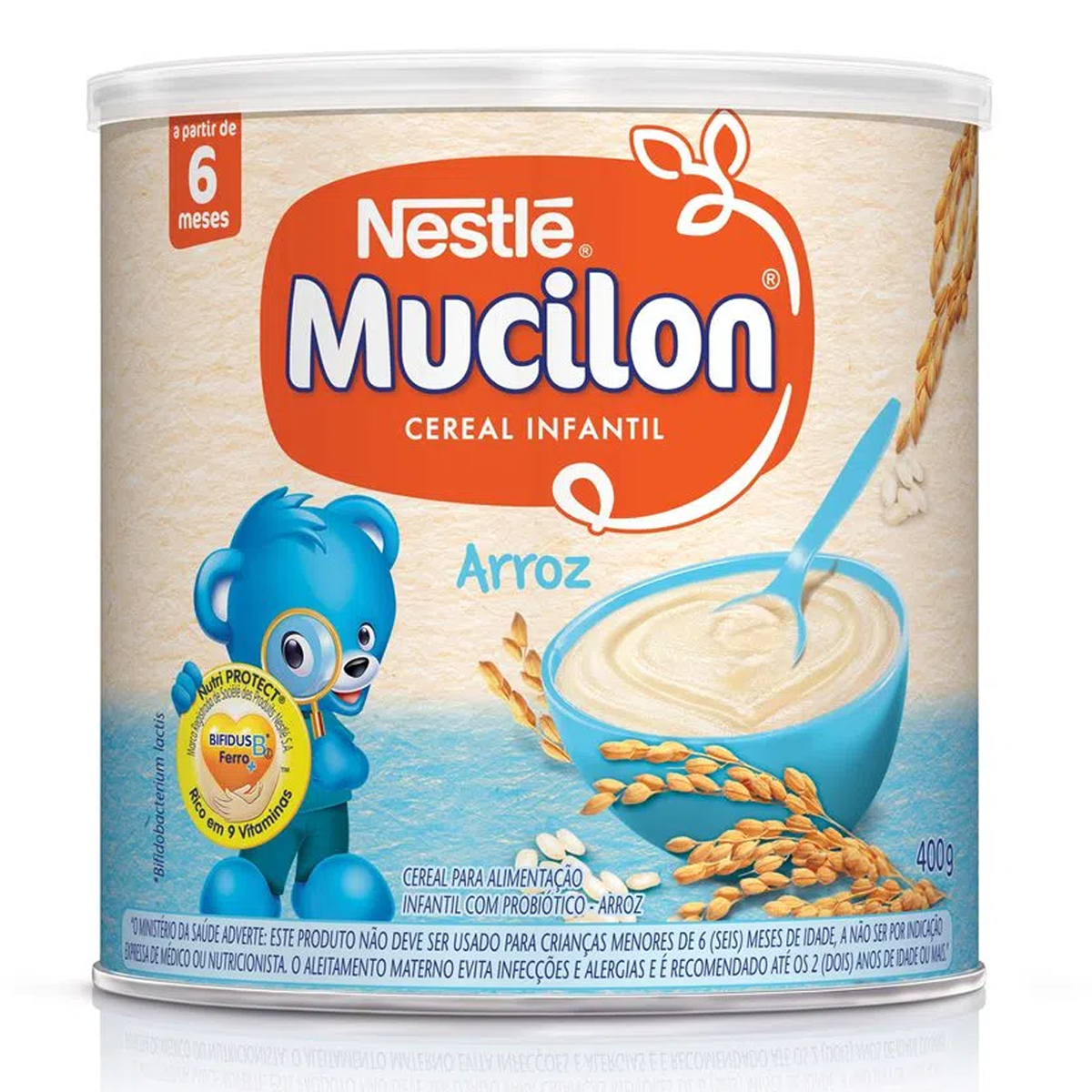 Mucilon Arroz Cereal Mucilon Arroz Lata 400g - Imagem 1