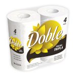 Papel Higiênico Folha Tripla 20m com 4 Doble