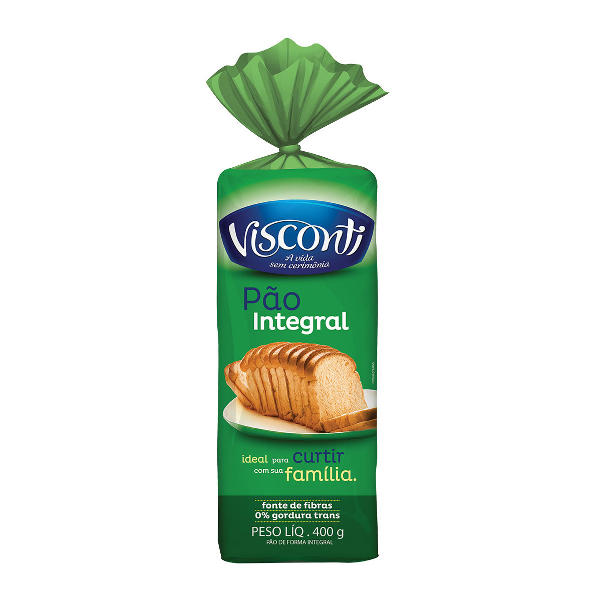 Pão de Forma Integral Visconti 400g Pão de Forma Integral Visconti 400g - Imagem 1
