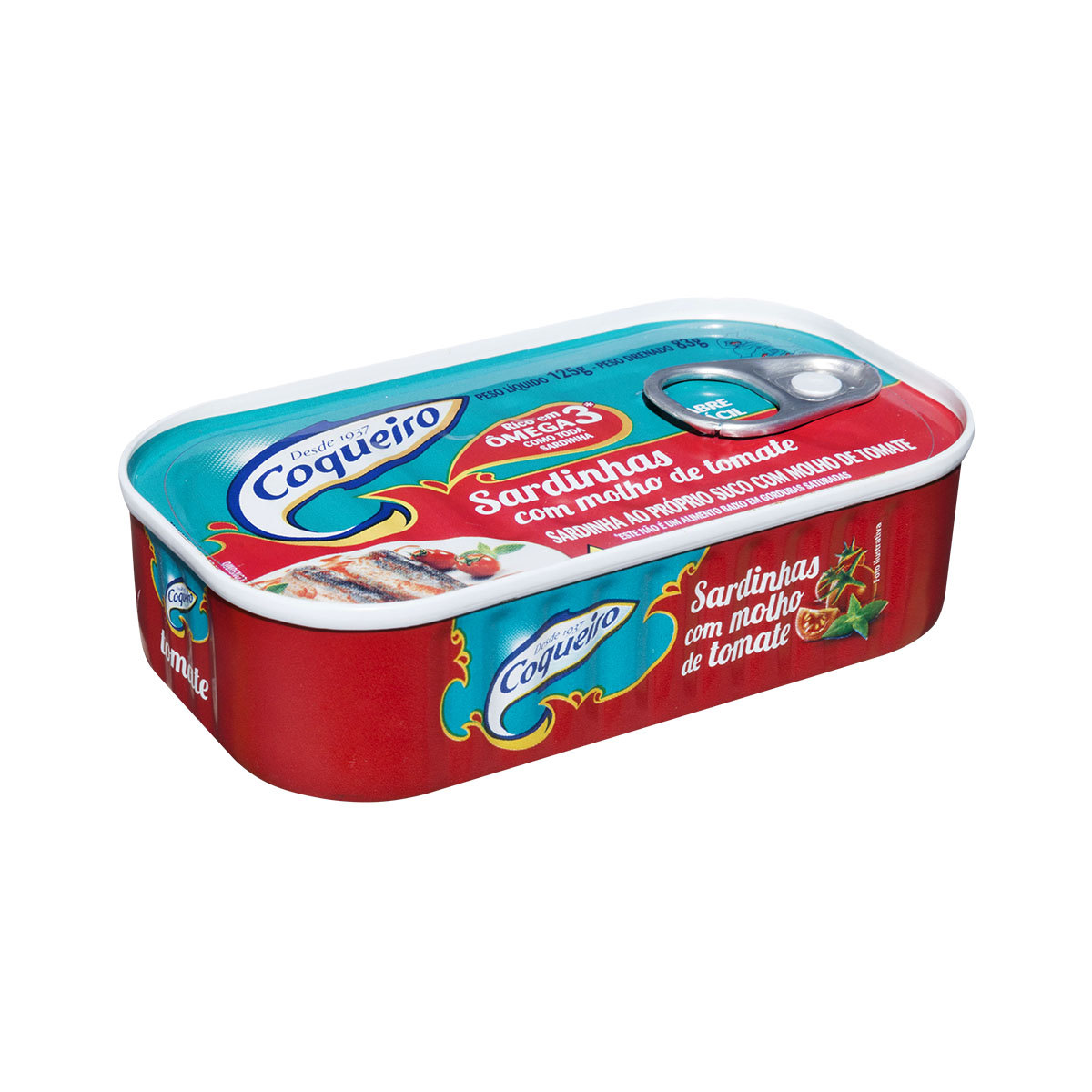 Sardinhas com Molho de Tomate Coqueiro 125g Sardinhas com Molho de Tomate Coqueiro 125g - Imagem 1