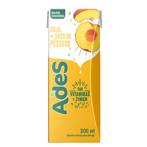 Suco de Soja Ades Pêssego 200ml