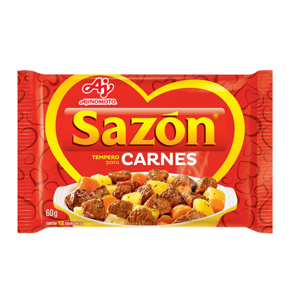 Tempero Carnes Sazon Tempero Sazon Carnes 60g - Imagem 1