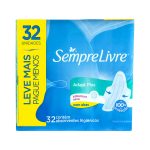 Absorvente Externo Sempre Livre Adapt Plus Seca com Abas C/32 Unidades