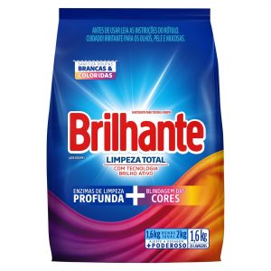 Lava Roupas em Pó Brilhante Sachê 1,6Kg