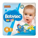 Fralda Babysec Ultra Sec Galinha Pintadinha M 18Un