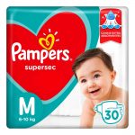 Fralda Pampers Supersec M 30Un
