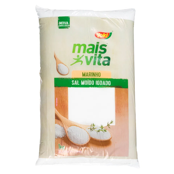 Sal Moido Iodado Yoki Sal Marinho Moido Iodado Yoki Mais Vita 1Kg - Imagem 1