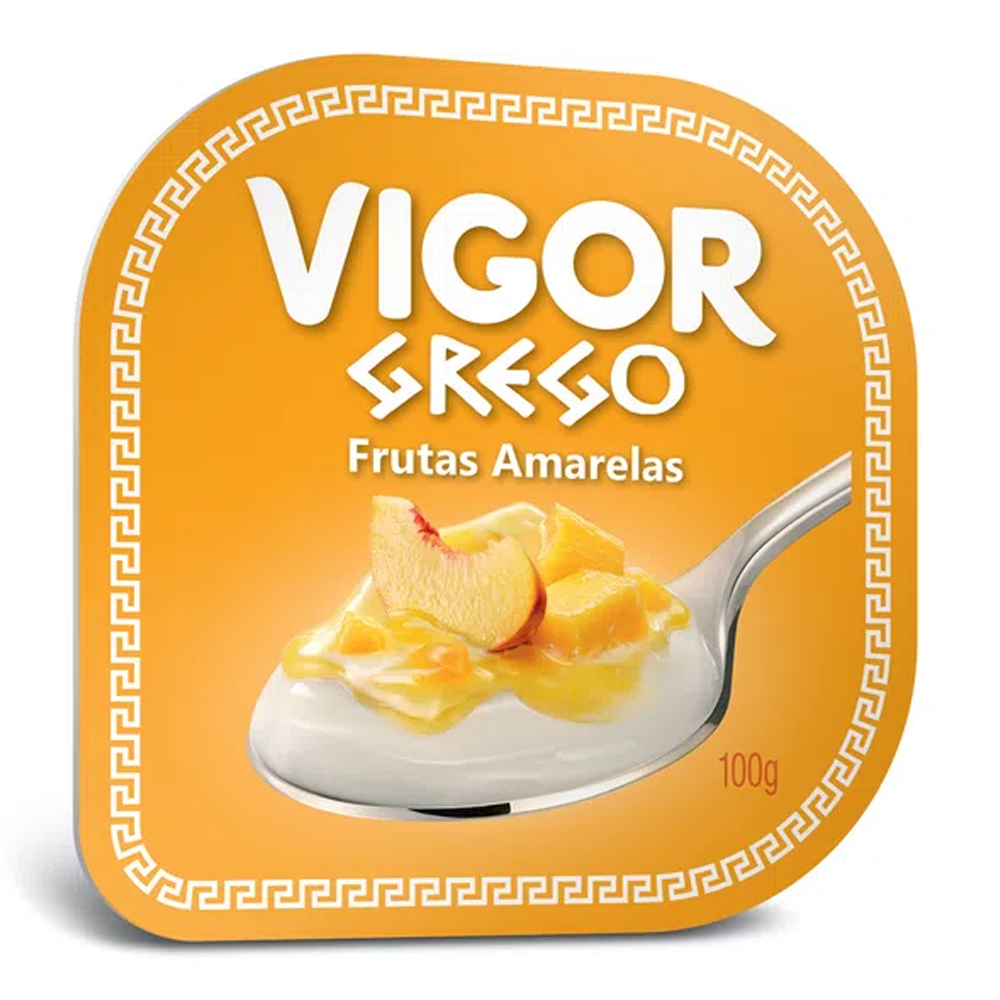 Vigor Grego Frutas Amarelas Iogurte Vigor Grego Frutas Amarelas 90g - Imagem 1