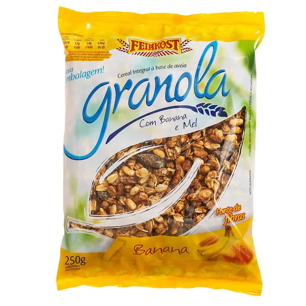 Granola Feinkost Banana Granola Feinkost Banana e Mel 250g - Imagem 1