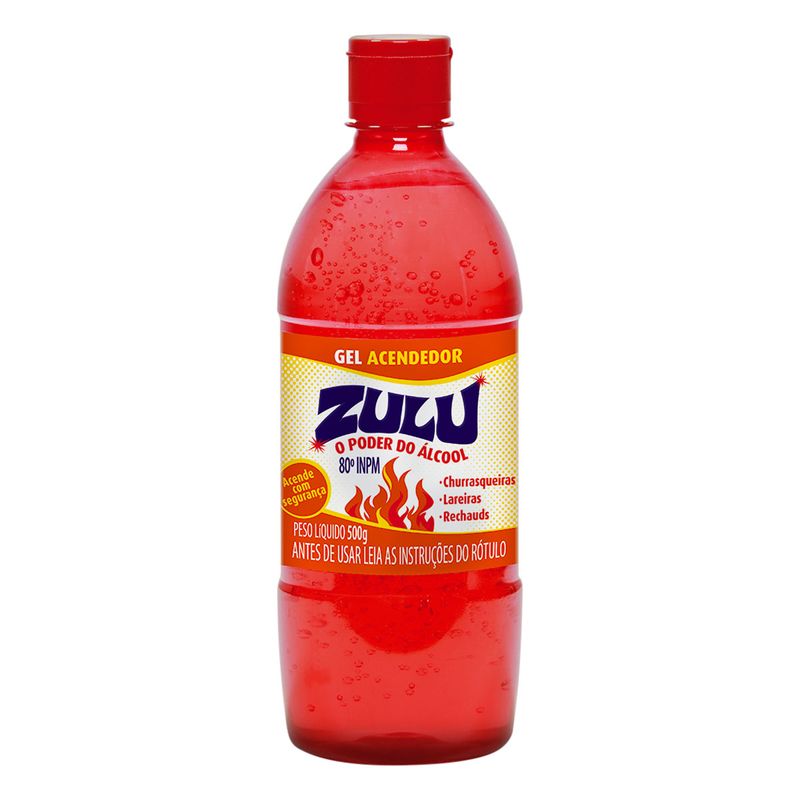 Gel acendedor zulu Gel Acendedor Zulu 80°INPM 500g - Imagem 1