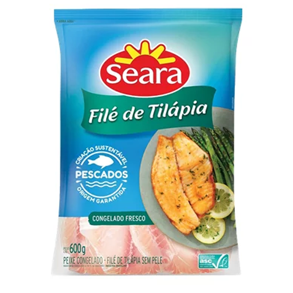 Sadia 500g Filé de Tilápia Seara 600g - Imagem 1