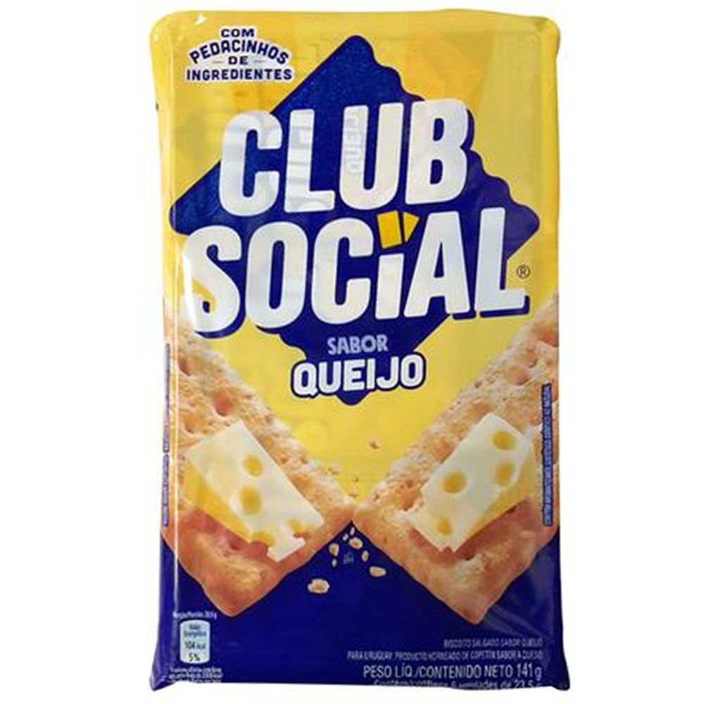 Club Social Queijadinha Biscoito Sabor Queijo Club Social 141g - Imagem 1