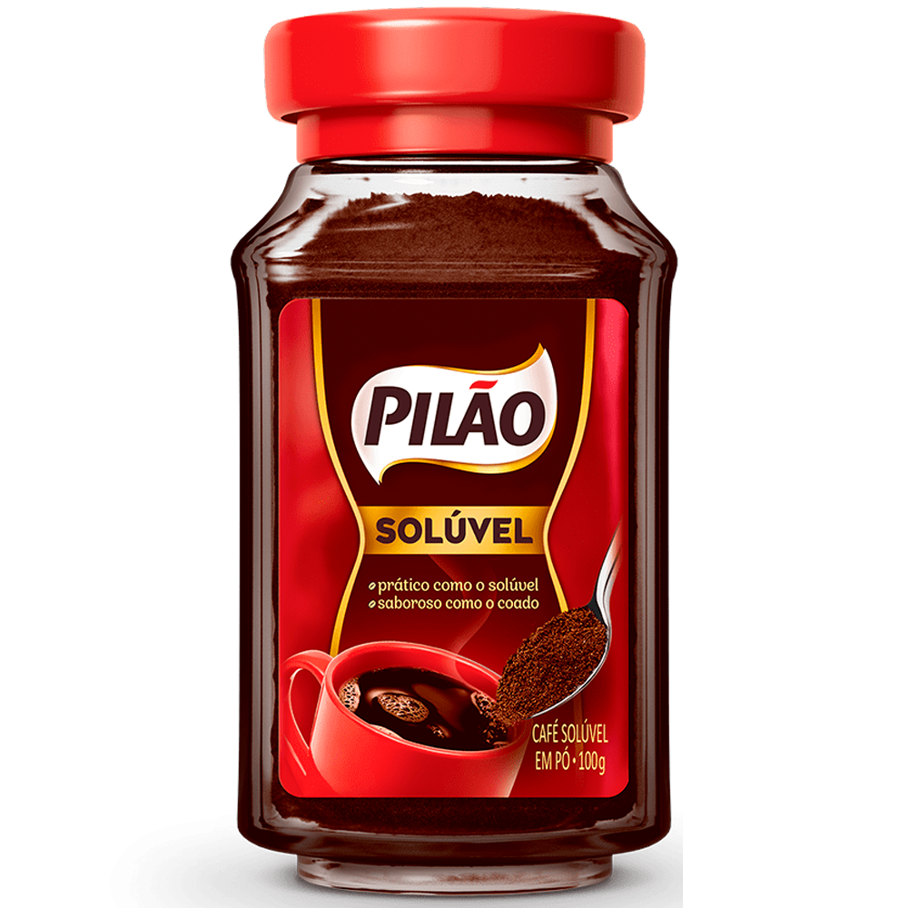 café soluvel Café Pilão Solúvel 100g - Imagem 1