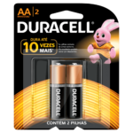 Pilha Duracell AA com 2