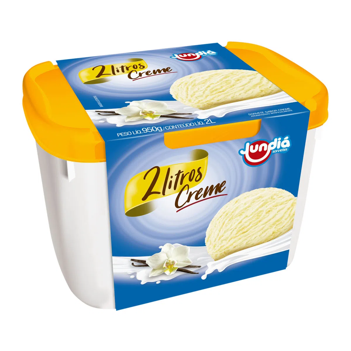 JUNDIA CREME 2 L Sorvete de Creme Jundiá 1,5L - Imagem 1