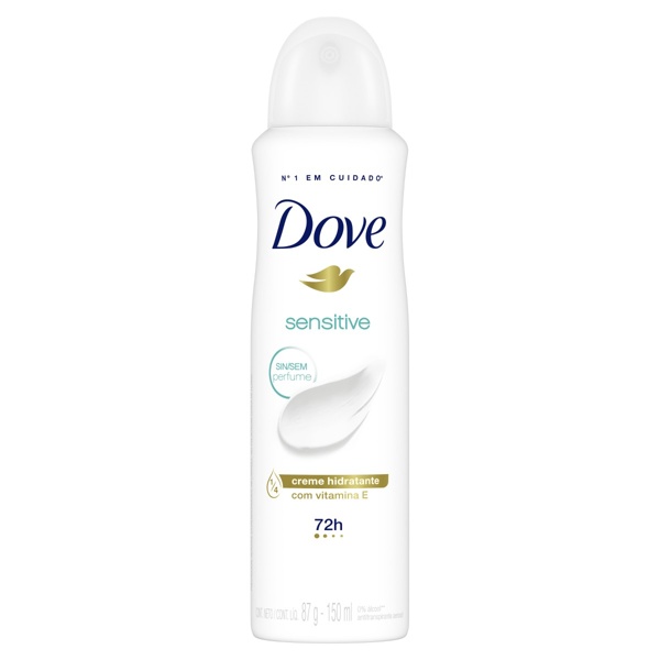 b-d3c0fdc1178b46699e8b79d5110e2ef2 Desodorante Dove Sensitive Sem Perfume 150ml - Imagem 1