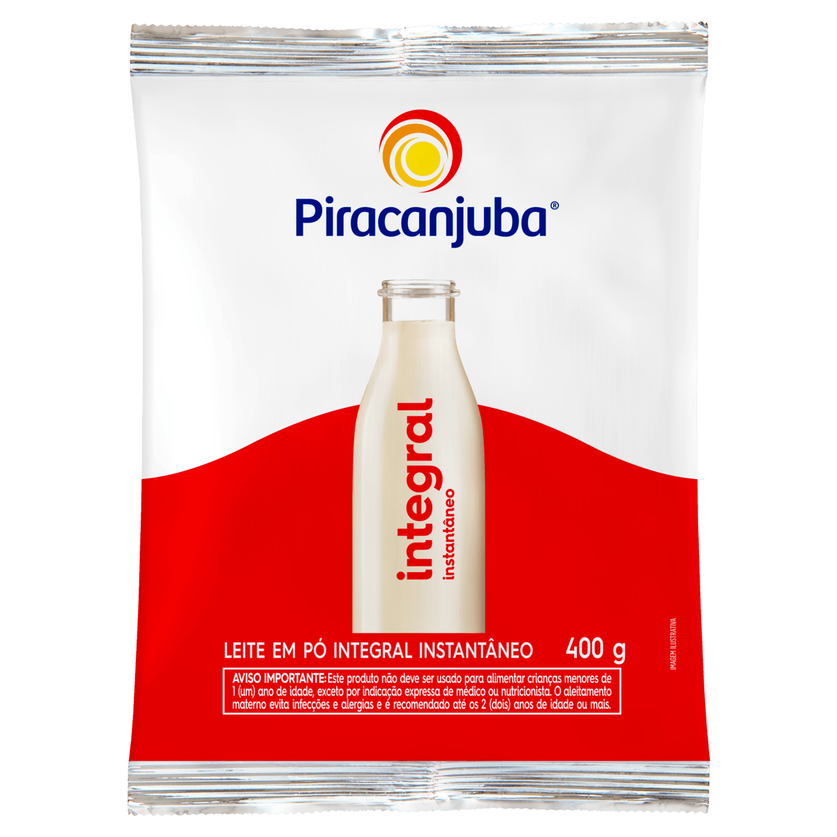 Leite-em-Po-Integral-Instantaneo-Piracanjuba-400g Leite em pó Piracanjuba Int.Inst 400g - Imagem 1