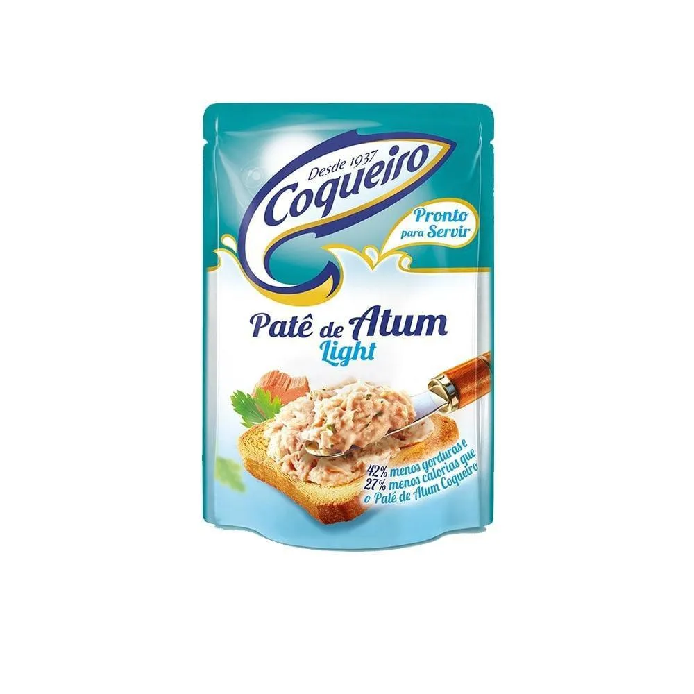 Pate-COQUEIRO-Pouch-Atum-Light-Pacote-170g Pate de Atum Light Coqueiro 170g - Imagem 1