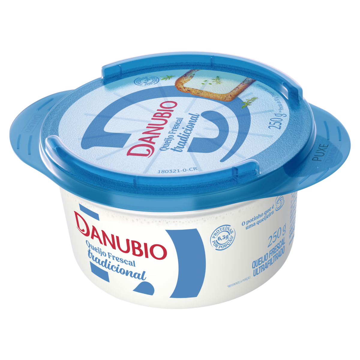 33371323 Queijo Frescal Danubio Ultrafiltrado 250g - Imagem 1