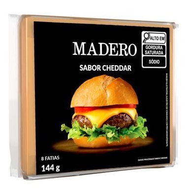7898258812352 Queijo Madero Cheddar 144g - Imagem 1